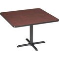 National Public Seating Interion® 42" Square Restaurant Table, Mahogany 695675MH
